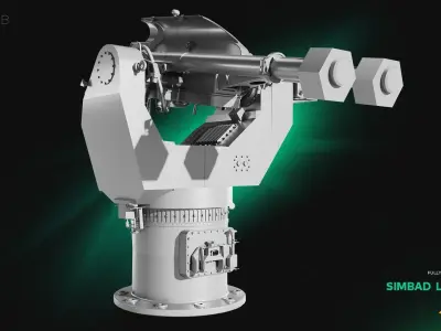 Simbad Lanceur - Anti-Air Self Defence System 3D model