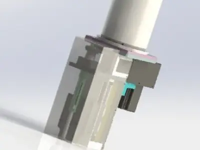 Z axis polishing machine 3D model