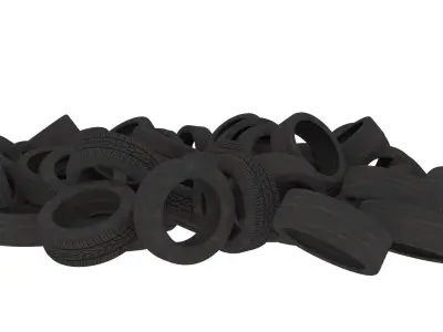 tires pile 3 3D model