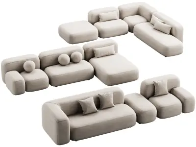 476 cloud modular sofa ribbl by divan ru 3 part 2 3D model