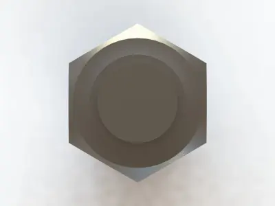 Conexao Reta Rosca Straight Thread Connection G M5 Micro 3D model