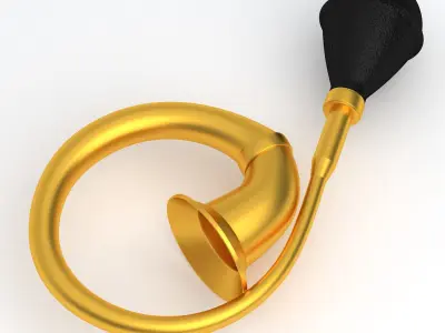 Vintage Vehicle Horn 02 Collection 3D model