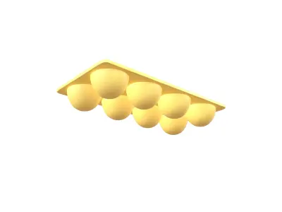 Egg Tray Storage v1 001 Low-poly 3D model