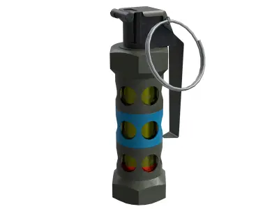 Stun Grenade 01 - Low Poly Game Ready Low-poly 3D model