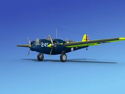 Martin B-10 V02 USAAC 3D model