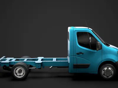 Nissan NV400 SingleCab DW E20 Chassis 2014 3D model