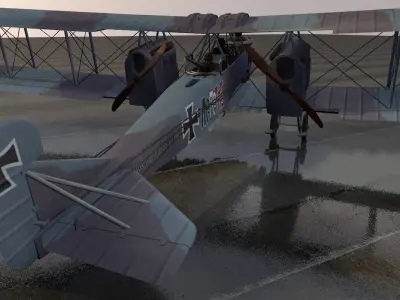 Gotha G-4 - G-IV 3D model