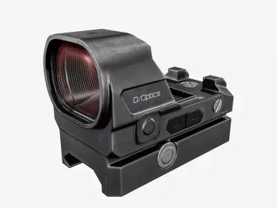 Red Dot Sight Low-poly 3D model