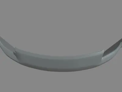 Front Bumper Car 02 Low-poly 3D model