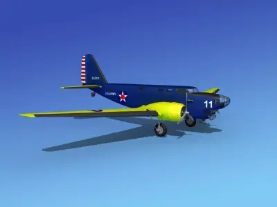 Douglas B-18A Bolo V08 3D model