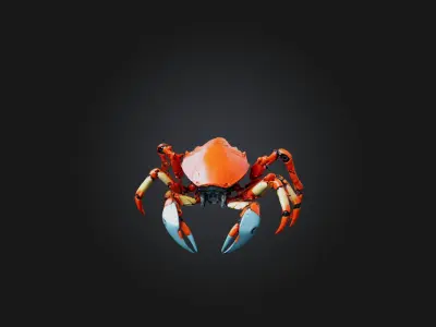 RoboCrab Model Low-poly 3D model