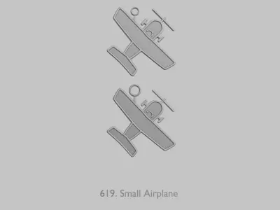 Vehicles Planes and Aircraft Pendant Pack Original Blend 3D print model