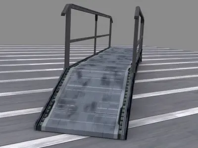 Bridge walkway Free low-poly 3D model