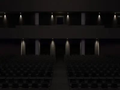 Convention Center Theater Georgia Ballroom 3D model