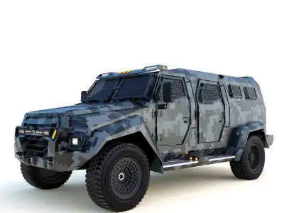 Inkas sentry military 2020 low poly Low-poly 3D model