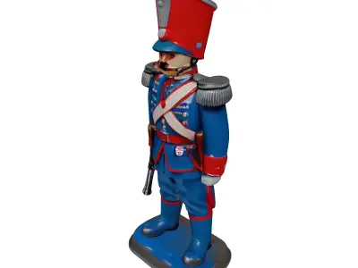 Classic Military Toy Soldier Figurine 3D model
