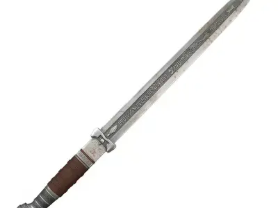 Viking Sword 3D Model v02 Low-poly 3D model