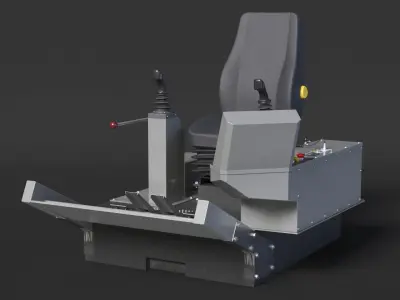 Chair Mining Simulator LX6 by Immersive Technologies 3D model