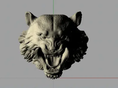 Tiger head 3D model