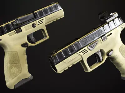 Game ready Beretta APX Gen 1 Realistic 3D Model Low-poly 3D model