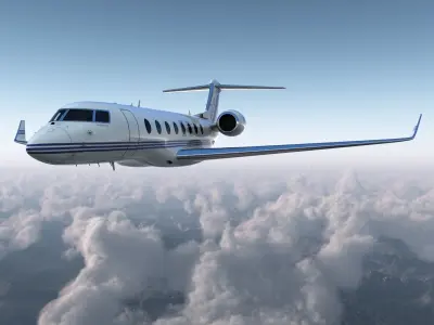Gulfstream G650 Rigged 2 3D model