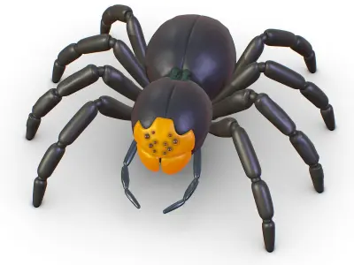 High Poly Gigant Tarantula Spider Low-poly 3D model