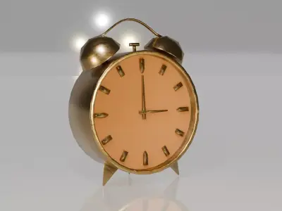 clock  Low-poly 3D model