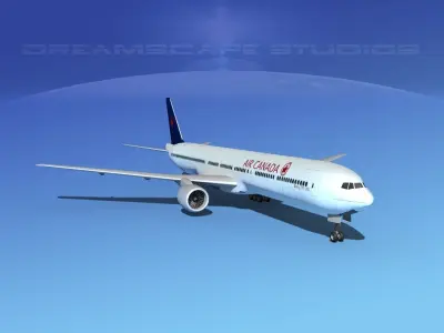 Boeing 777-300 MP Air Canada 3D model