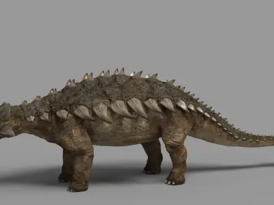 Ankylosaurus dinosaur Low-poly 3D model