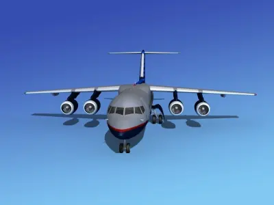 BAe 146-300 United Airlines 1 3D model