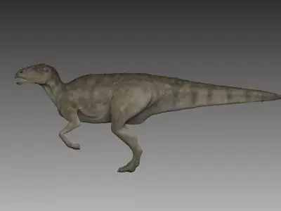 hadrosaure dinosaur Low-poly 3D model