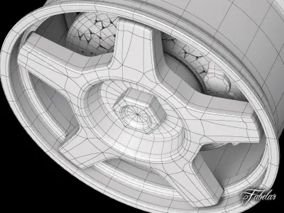 Alfa 75 rim 3D model
