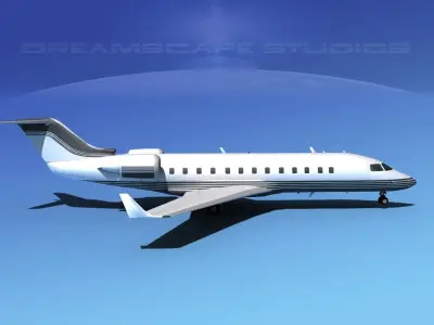 Bombardier Challenger 850 V02 3D model