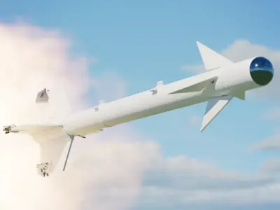 AIM-9B Sidewinder USAF and USN 3D model