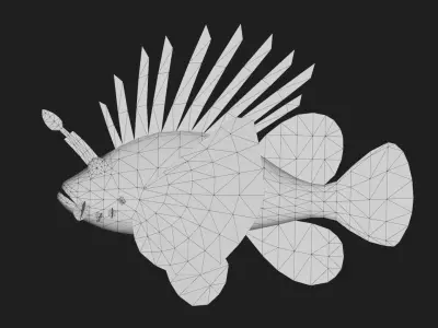 Lionfish Low-poly 3D model