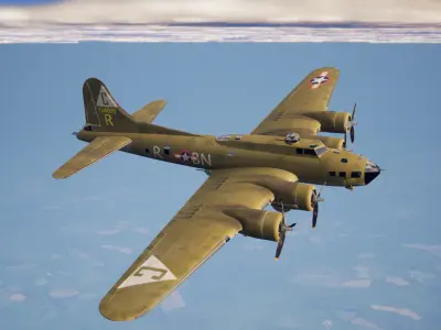 B-17F Flying Fortress Knockout Dropper 3D model