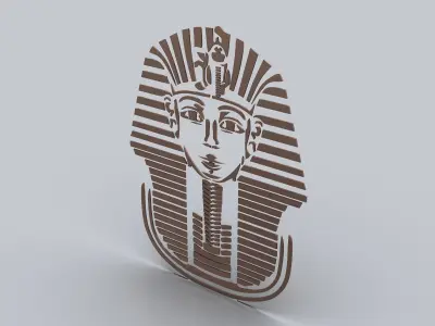 Egyptian Symbols - 055 - Topology Low-poly 3D model