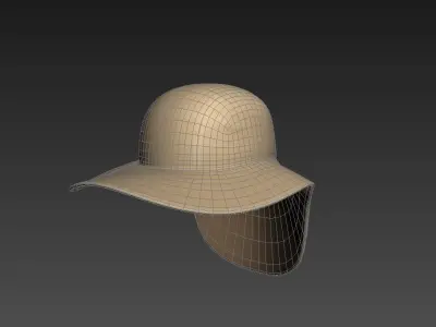 Fishing Flap Hat  3D model