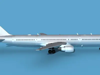 Boeing C-32A-200 Bare Metal 3D model