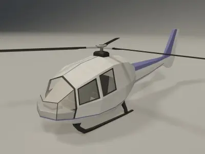 Lowpoly Helicopters Pack Low-poly 3D model