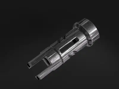 muzzle brake double lift 3D model