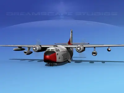 Fairchild C-123K Provider V04 3D model