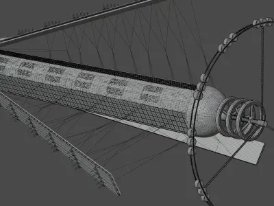 O Neill Cylinder Open-Type 3D model