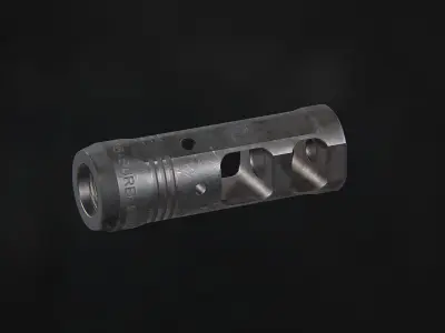 PROCOMP-556 Muzzle Brake Low-poly 3D model