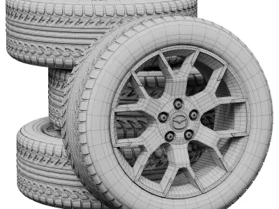 Mazda wheels 3D model