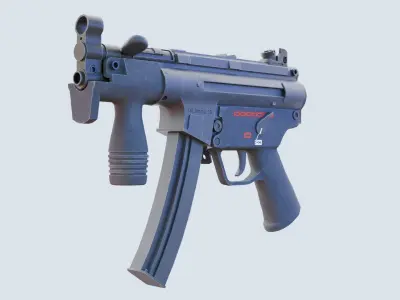 Submachine gun MP5K  3D model