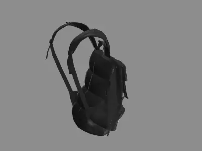 Backpack Camping Handle bag 05 Low-Poly 3D Model 3D model