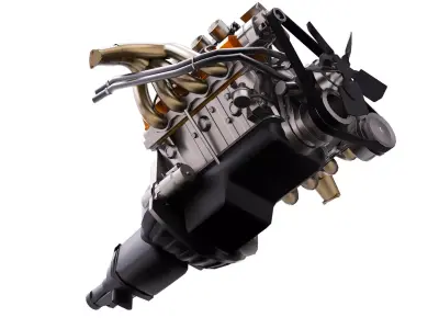 Chevrolet Camaro Z28 LS Custom V8 Low-poly 3D model