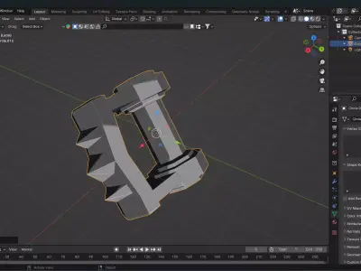 Toon knuckle Free 3D model