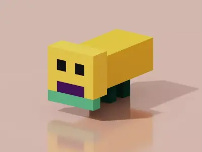 Animal VAMON2 Low-poly 3D model